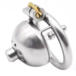 304 stainless steel Male Chastity Device Super Small Short Cock Cage with Stealth lock Ring Sex 1
