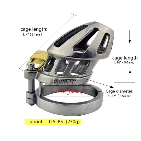 CHASTE BIRD Stainless Steel Male Chastity Device Chastity Belt Cock Cage Penis Ring Men s Virginity 2