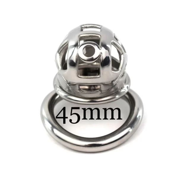 Curved Stainless Steel Male Chastity Device Cock Cage For Men Metal Locking Belt Cock Ring Sex 3