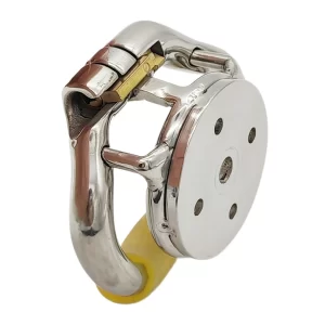 Flat Reverse Pressing Stainless Steel Male Chastity Device Cock Cage Penis Lock Cock Ring Penis Sleeves