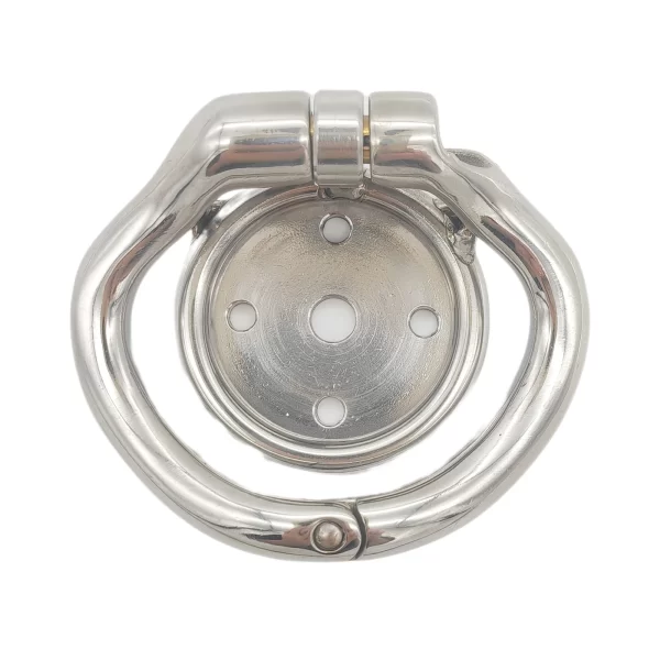 Flat Reverse Pressing Stainless Steel Male Chastity Device Cock Cage Penis Lock Cock Ring Penis Sleeves 4