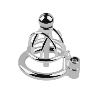New Chastity Cage and Plug Male Super Small Metal Penis Lock Bird Chastity Cages Slave Bondage 2
