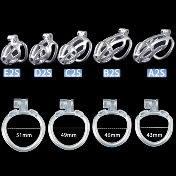 New Mamba Cobra CB Lock Male Chastity Lock Chastity Device Penis Ring Cock Cage Anti Cheating 2