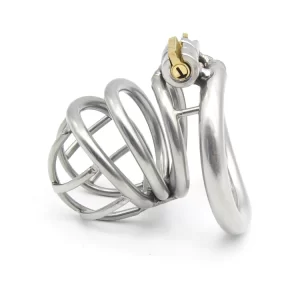 Newest Stealth Lock Ergonomic Design Chastity Device Stainless Steel Cock Cage Penis Ring Chastity Belt N