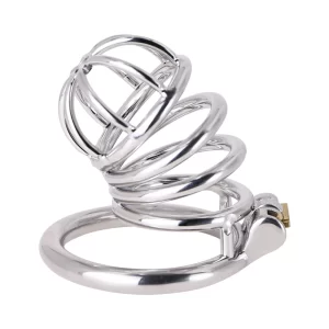 Small Penis Lock Male Stainless Steel Cock Cage Chastity Device Penis Lock Erotic Bondage Husband Loyalty