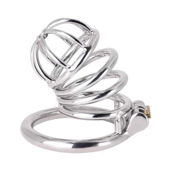 Small Penis Lock Male Stainless Steel Cock Cage Chastity Device Penis Lock Erotic Bondage Husband Loyalty